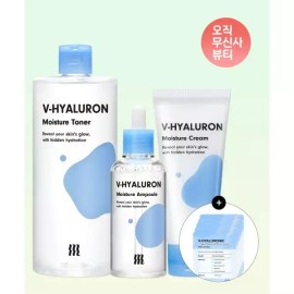 MERZY [3종세트+증정] 브이 히알루론산 토너+앰플+크림+ 앰플파우치 3ml*5매 2025353 MERZY [3-piece set + gift] V Hyaluronic Acid Toner + Ampoule + Cream + Ampoule Pouch 3ml*5 sheets 2025353 [Toner + Ampoule + Cream + Gift B003287]