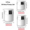 Paifeancodill 3 Pcs Airless Pump Jar, Refillable Cream Airless Pump