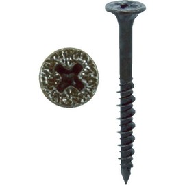 OHSATO Black Zinc Wood Crack Resistant Screws PR 3.8 x 30 (180 Pieces) 544-312 Countersunk Wood Screws