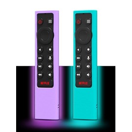 [2Pcs] Glow Protective Cover for NVIDIA Shield TV Pro 4K HDR Control(Glow Purple + Glow Blue)
