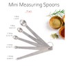 5PCS Mini Measuring Spoons Set Stainless Steel Small Tablespoon Teaspoon