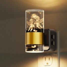 L LOHAS LED Night Lights Plug into Wall,Plug in Night Light 180° Rotatable,Color Changing,Adjustable Brightness,Decorative Nightlight for Adults,Kids,Bedroom,Bathroom