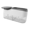 2 in 1 Kitchen Sink Dish Soap Dispenser Sponge Holder
