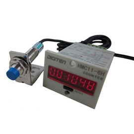 DIGITEN 12V-24V 6-Digit 0-999999 LED Display Digital UP Counter+Inductive Proximity Switch NPN Sensor+Holder