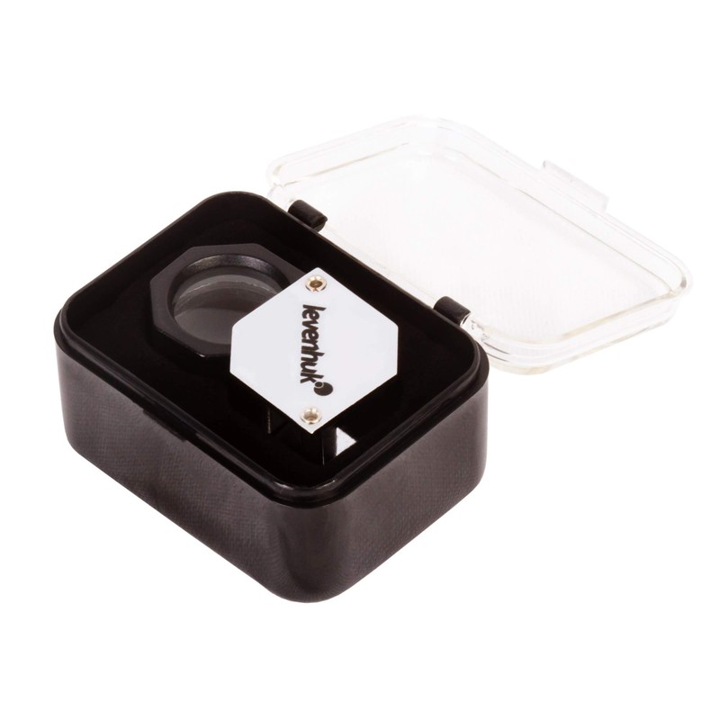 Levenhuk Zeno Gem ZM9 Folding Pocket 10x Magnifier for Reading