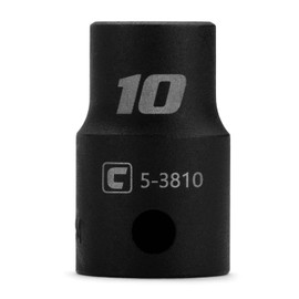 Capri Tools 10 mm Shallow Impact Socket, 3/8-Inch Drive, 12-Point, Metric
