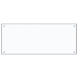 Gecheer Kitchen Backsplash Decorative Transparent Backsplash Tile Bathroom Backsplash Tile 39.4" x 15.7" Tempered Glass