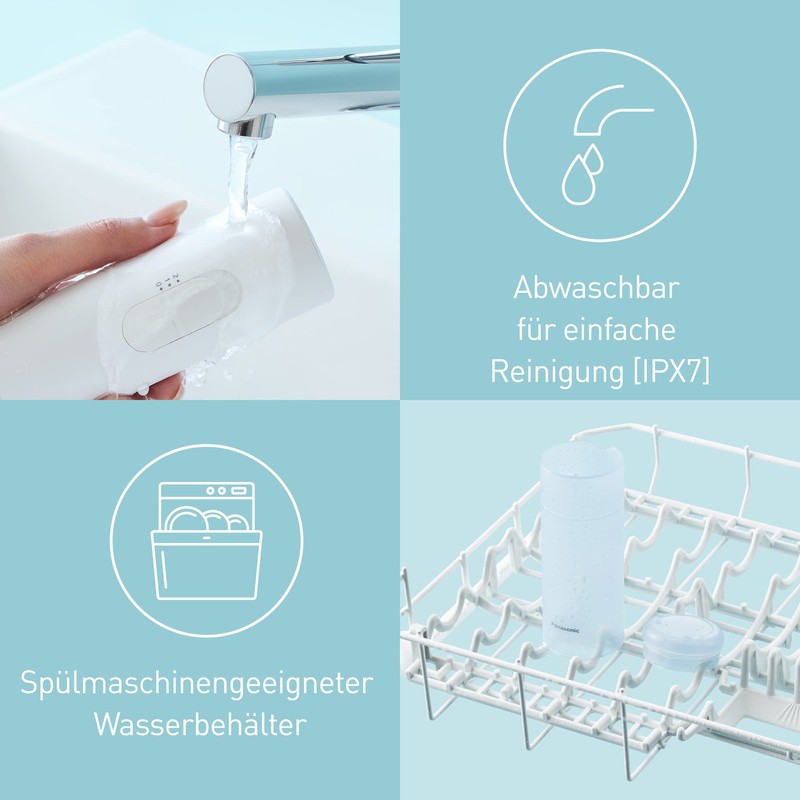 Panasonic EW-DJ11-A503 Easy to Use Oral Irrigator with 2 Water