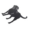 Metal Dog Statue Garden Stake Labrador Silhouette Animal Sculpture for