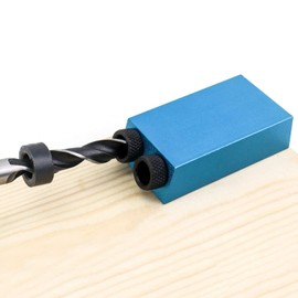 ieron 15 Degree Pocket Hole Screw Jig, 6mm/8mm/10mm Holes, Woodworking Inclined Hole Jig Kit 14Pcs Joint Angle Tool Craft DIY