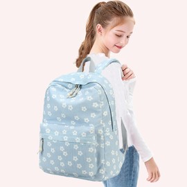 Bluboon Backpack for School Girls Women, Cute Corduroy Laptop Bookbag for Kids Teens, Durable Girls Lightweight Backpack