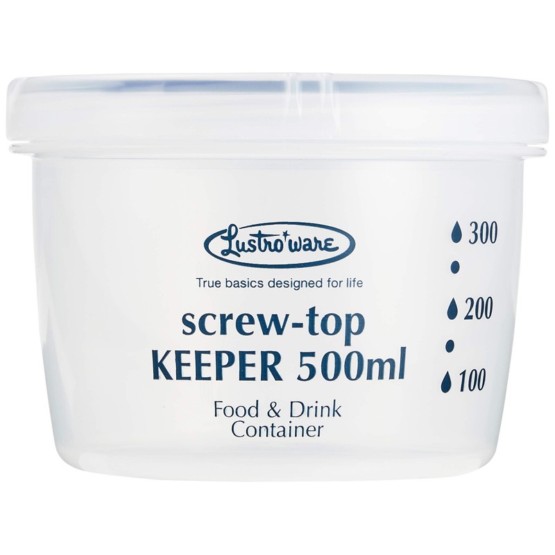 Iwasaki Industries B-2271KN Antibacterial Food Storage Container, Quick Open/Close, Screw