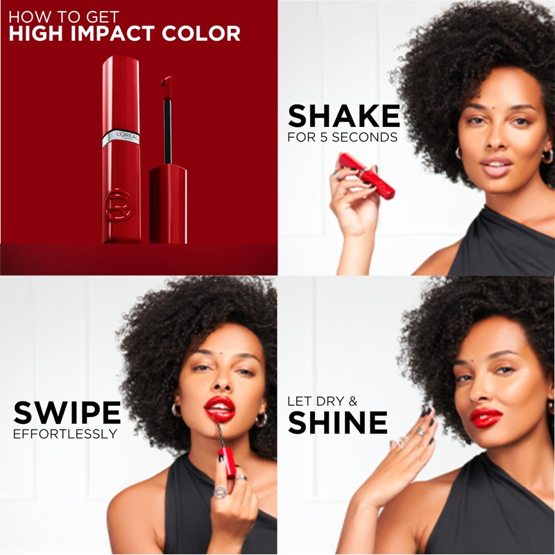 L'Oréal Paris Laque Resistance tono Berry Bordeaux 520, labial líquido