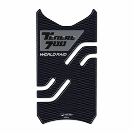 labelbike - Tank PAD Stickers Travel Gel 3D Motorbike Tank Protection Compatible with Yamaha TENERE 700 2022 Grey