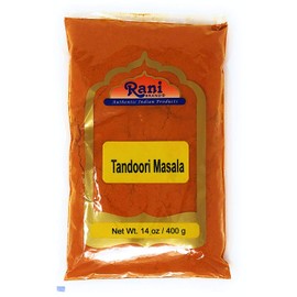 Rani Tandoori Masala (Natural, No Colors Added) Indian 11-Spice Blend 14oz (400g) ~ Salt Free | Vegan | Gluten Free Ingredients | NON-GMO