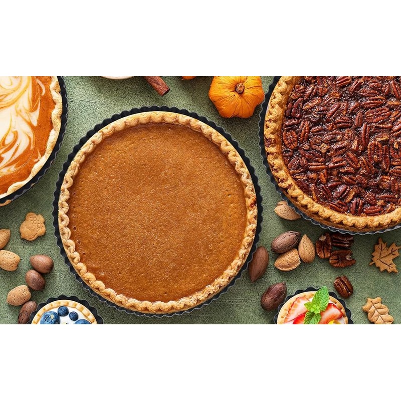 YOUTHINK Tart Pan, 12 Inch Quiche Pan Thickening Nonstick Deep