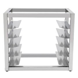 VPABES Bakery Bun Pan Speed Rack - 5 Sheets,Commercial Pan Rack Countertop Food Trays Rack for Baking and Bakers (5 Tiers), Stainless Steel, Trays Not Included