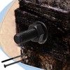 Zonon 12 Sets 1/2 x 10 Inch Black Carriage Bolt