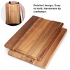 17" Best Acacia Wood Cutting Board for Kitchen Large Charcuterie