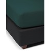 Essenza The Perfect Organic Jersey Fitted Sheet Pine Green, 90-100