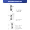7 Inch Invisible Door Hinges (2 Pack), 3D Adjustable Hidden