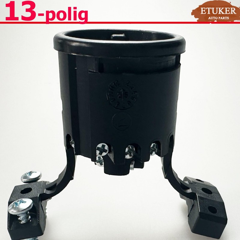 ETUKER Trailer Plug – 12 V – 13 Pin –