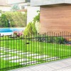 FOREHOGAR Metal Garden Fence with Gate 42 in H x