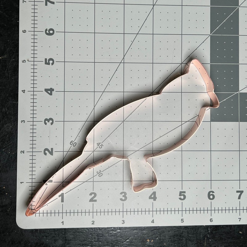 Cardinal Figurine Bird Cookie Cutter - Handcrafted Copper Cardinal Cookie