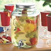 Wine Enthusiast Mason Jar Beverage Dispenser, 2 Gallon