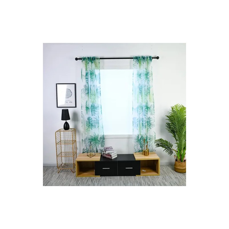 Trees Sheer Curtain Window Durable Creative Voile Drape Vala