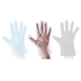 CarePrime TPE Disposable Gloves | Powder-Free | Latex-Free | Non-Sterile | Pack of 200 (Medium, White)