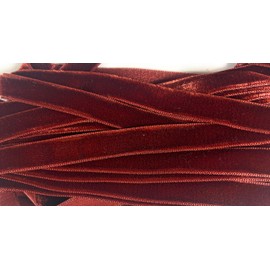 Vintage 3/8'' Velvet Ribbon -,t - Made in Swiss 3/8'' Chutney Brown Velvet, 5 Yards)