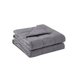 BB BLINBLIN Weighted Blanket Heavy Blanket for Cool & Restful Sleep, Premium Soft Material and Glass Beads (Dark Grey, 80''x87'' 20lbs), Two Persons(90~160lb) Sharing Use on Queen/King Bed