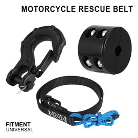 IUVWISN 64in Plow Strap for ATV UTV Winch, Heavy Duty Snow Plow Lift Strap for Standard or Wide Winches, 3200lb High Tensile Strength