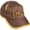 Iota Phi/Φ Theta Featherlight Mens Cap [Brown - Adjustable] -