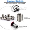 Pack of 50 Helicoil Set, Stainless Steel Wire Thread Repair