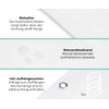 Loti Living Anti-Mould Shower Curtain, 120 x 200 cm, White,