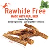 LuvChew Beef Dog Chew Twist Sticks, Puffed Human Grade Beef