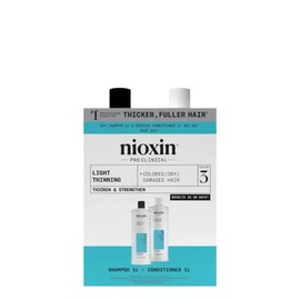 Nioxin Scalp + Hair Thickening System 3 Shampoo + Conditioner 1L Duo