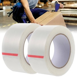 Joaecosmhui Low-Noise Parcel Tape, Quiet Rollable Parcel Tape, Transparent Packing Tape for Securely Sealing Parcels (48 mm x 100 m x 50u, 2 Rolls)