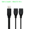 ZJKJHJY USB Splitter Cable 1 in 2 Out USB Extender