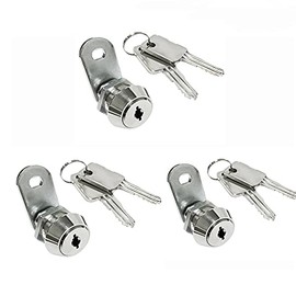 High Security 14 Disc Tumbler Triple Bitted 5/8“ Flat Key Cam Lock Item 6900 (3)