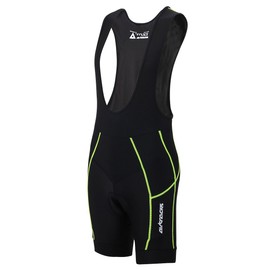 Airtracks Functional Cycling Shorts with Braces Pro - Bib Shorts - Bib Cycling Shorts - 3D Coolmax Seat Padding - Breathable - Reflector, xl