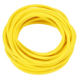 PATIKIL 26 ft (8 m) Natural Latex Hose, 3/16 Inch (4 mm) ID x 1/4 Inch (7 mm) OD Twin Rubber Hose for Sports, Fitness, Toys and Experiments, High-Quality Natural Latex, Non-Slip, Yellow