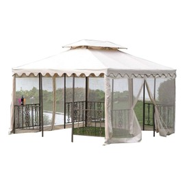 Garden Winds 12 x 12 Scalloped Gazebo Replacement Canopy Top Cover - RipLock 350