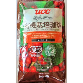 UCC Cafe Nature Organic Cultivation + Rain Forest Alliance Dark Beans 17.6 oz (500 g)