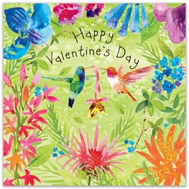 Twizler Valentine's Day Card with Hummingbirds - Valentine Card for Husband Wife or Boyfriend Girlfriend - Cute Valentine's Card for Him Her or Fiancé Fiancée Partner