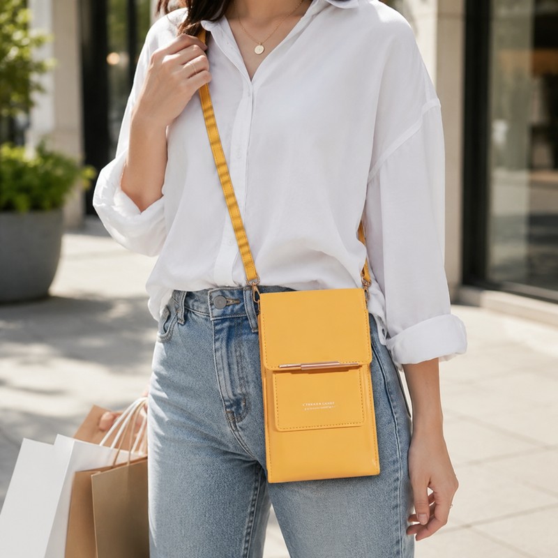 Women’s Crossbody Phone Purse with Touch Screen Wallet Design –