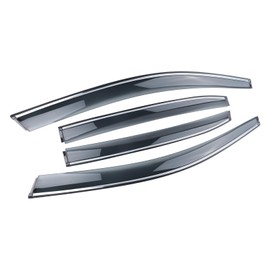 MISIOEK Rain Guards Suitable for 2011-2018 Passat,Window Visor,Dark Smoke Accessories,Window Deflectors,Rain Guard, 4 pcs