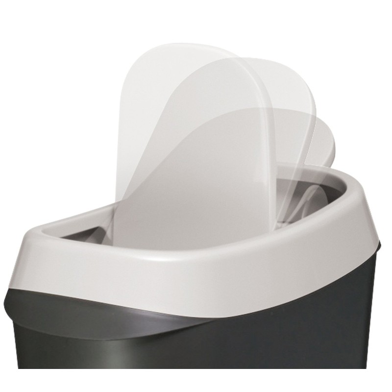 Iseto Pendel 520143 Pendel Black Swing Trash Can 3L
